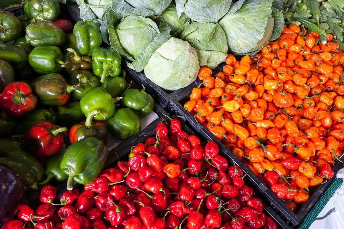 A colourful local market stall