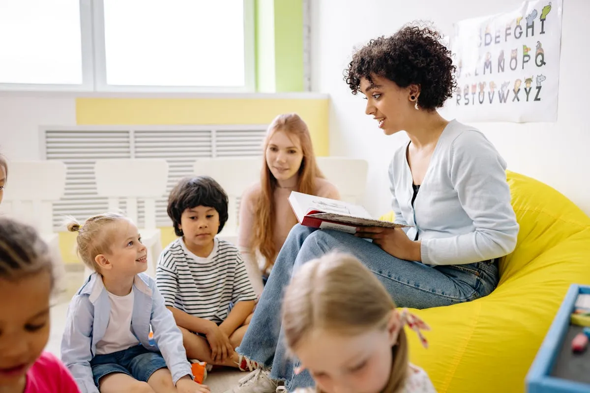 Children in a school classroom